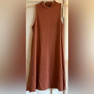 American Eagle Outfitters Rust Sleeveless Dress